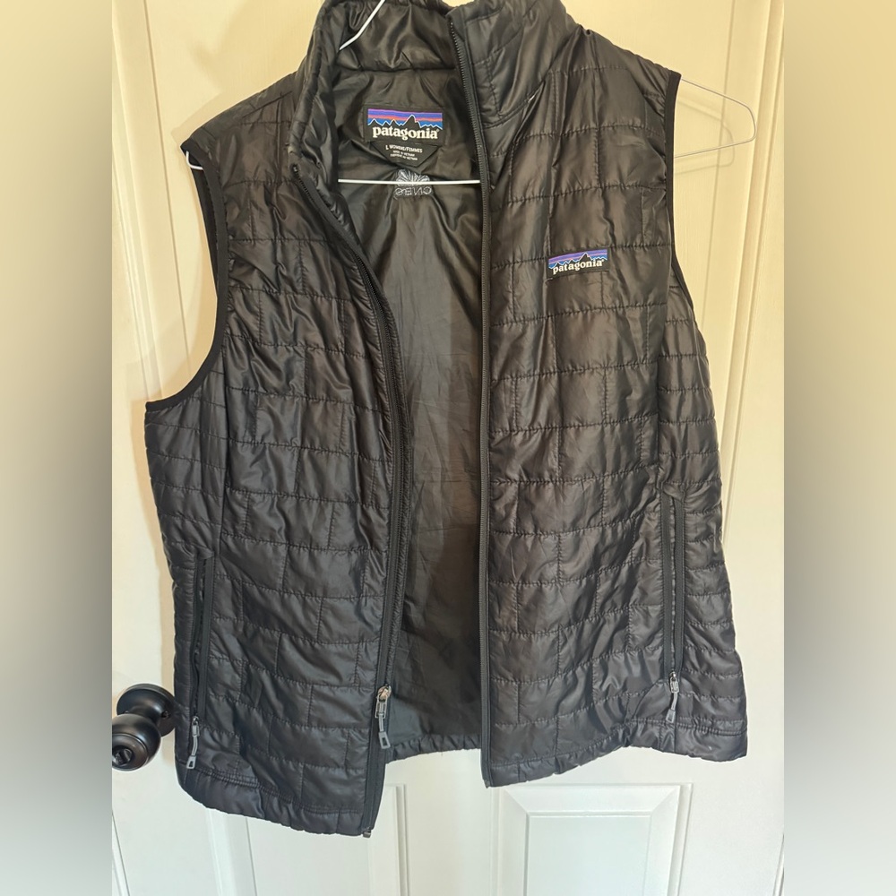 Patagonia Black Women's Insulated Vest with Logo